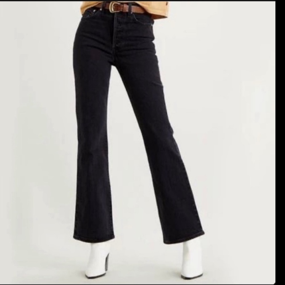 Levi’s red tag 515 black boot cut denim jeans Size 8S